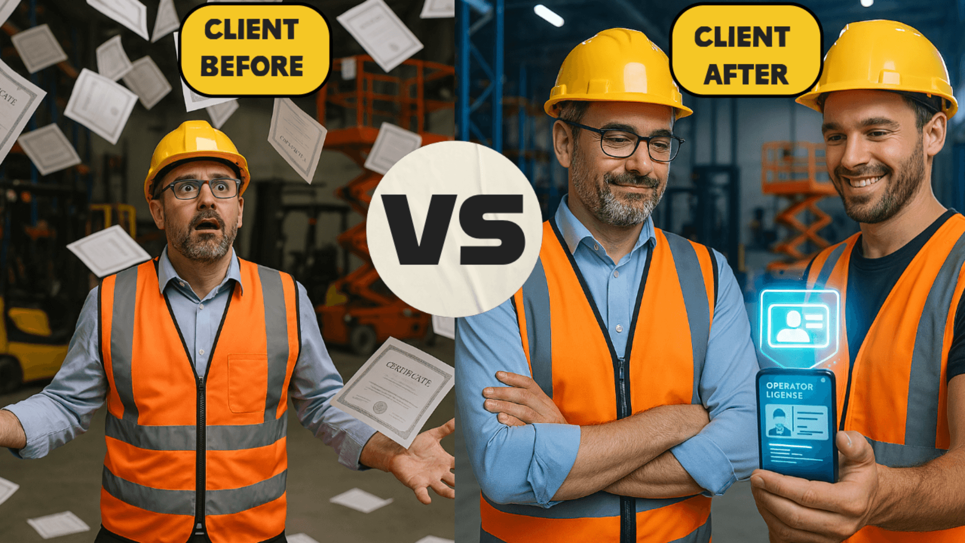 Before and after comparison: certificate admin chaos vs CertPal